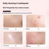 Electric Facial Cleansing Beauty Instrument 7 Modes Ultrasonic Vibration Hot Compress Colored Light Silicone Face Brush Cleaning