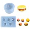 Универсальная силиконовая форма для гамбургеров Силиконовые формы для глины Силиконовые формы для DIY-поделок Подходят для изготовления мыла, изготовления свечей