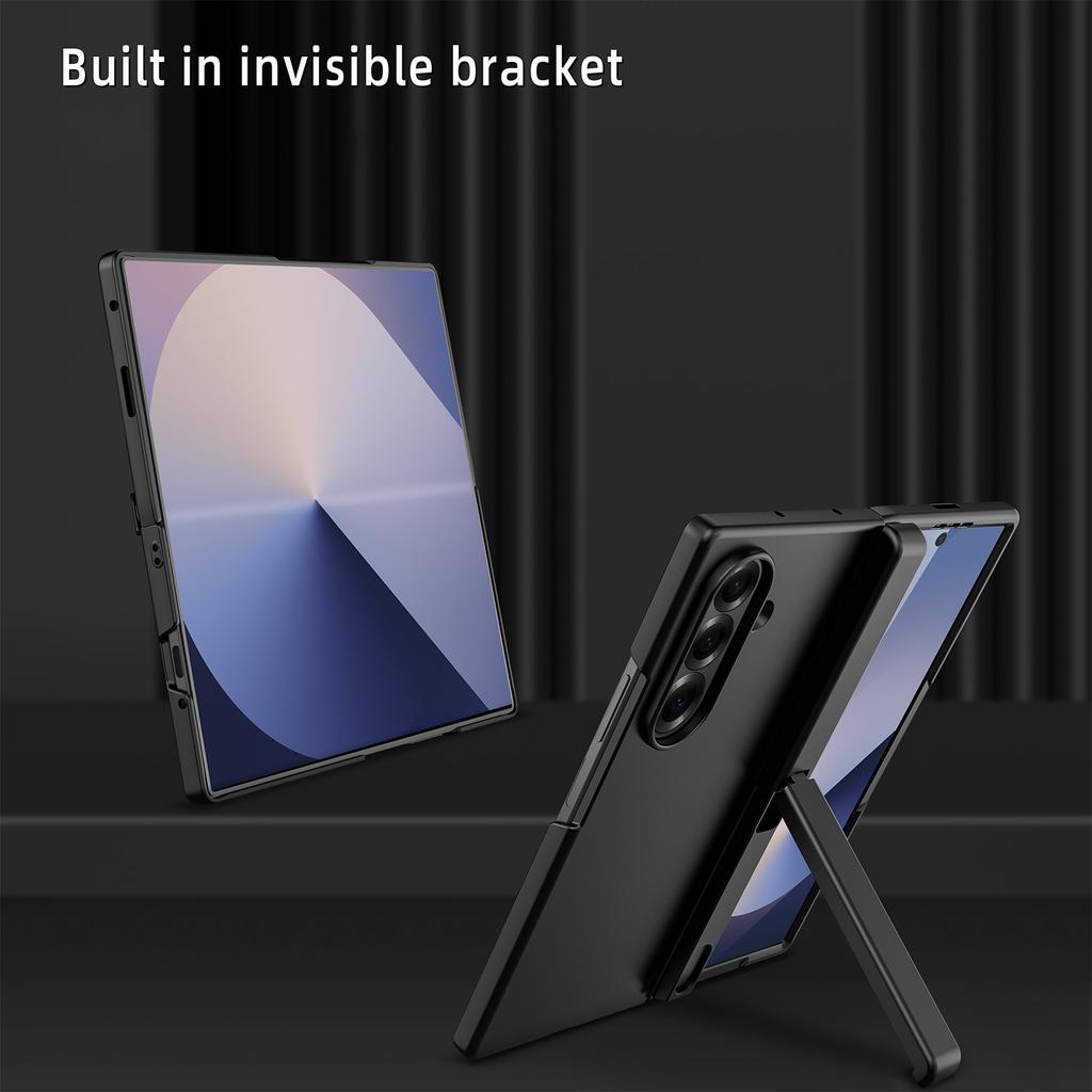 For Samsung Galaxy Z Fold7 5G Case Kickstand Hard PC Phone Cover with Screen Film