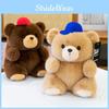 With Hat Bear Plush Toy Cartoon Stuffed Animal Doll Decoration Cute Kids Gift