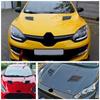 2X вентиляционное отверстие капота двигателя для Renault Megane 3 RS Clio MK4 2010-2016, жалюзи, воздухозаборник, вентиляционная крышка, крышка воздухозаборника, глянцевый черный