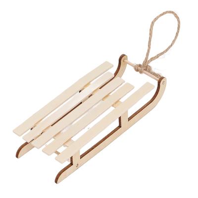 Миниатюрные сани реалистичные декоративные украшения деревянные сани модель для кукольного домика фото реквизит рабочего стола