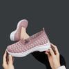Summer Sneakers Women Shoes Kintting Woven Mom Relax Loafers Walking Flats Tenis Chaussure Femme