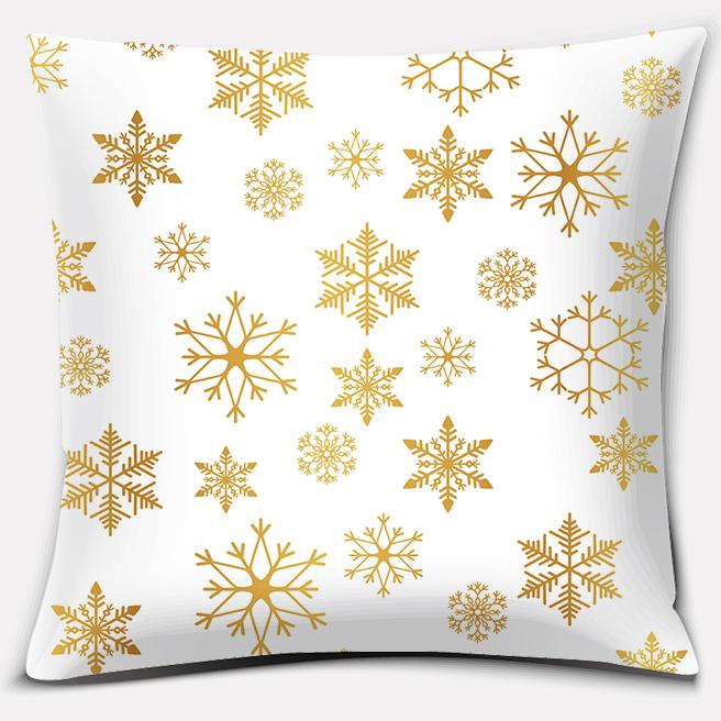 Золотое Рождественское украшение серии Подушка Подарок Украшение для дома и офиса Подушка Спальня Диван Автомобиль Чехлы