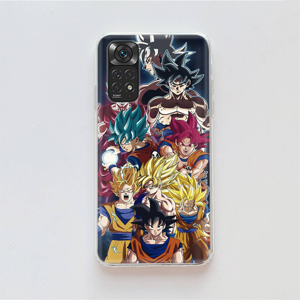 Чехол DT36 Dragon Ball для Samsung A04 A14 A23 A34 A54 M23 M33 M52 M53 Realme 10 9 C30S C35 C55 VIVO Y02S Y21 Y33S Y51 X80 Pro Прозрачная крышка