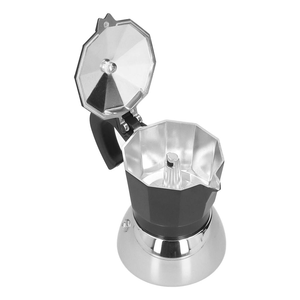 180 мл 4 чашки алюминиевый кофейник итальянская восьмиугольная бытовая кофеварка мока горшок черный