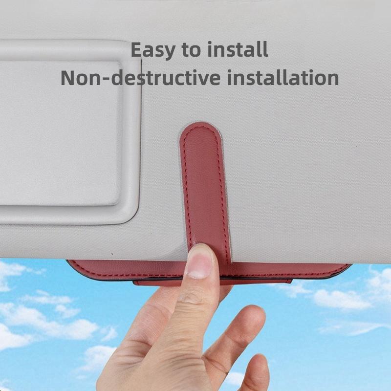 MVTT4 For Lexus RX330 IS250 Ct200h ES300h RX350 IS300h NX300h RX400h UX Car Sun Visor Glasses Clip Multifunctional Case Glasses Holder