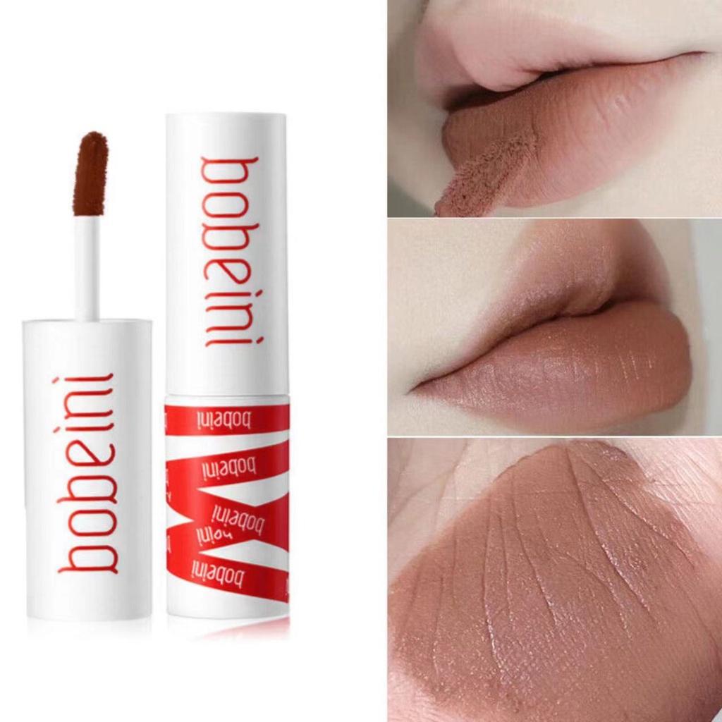 Высокий внешний вид глазури для губ Грязь для губ Бархатный матовый туман Увлажнение Стойкая невыцветающая помада Водостойкий белый блеск для губ Студенческая косметика