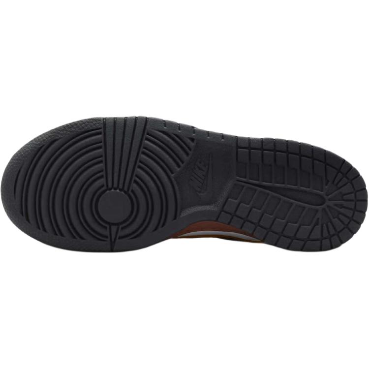 Nike Dunk Low SE GS Panda-Monium Pack - Fauna Brown Kids Sneakers White Black Bright-Citron HQ9294-100