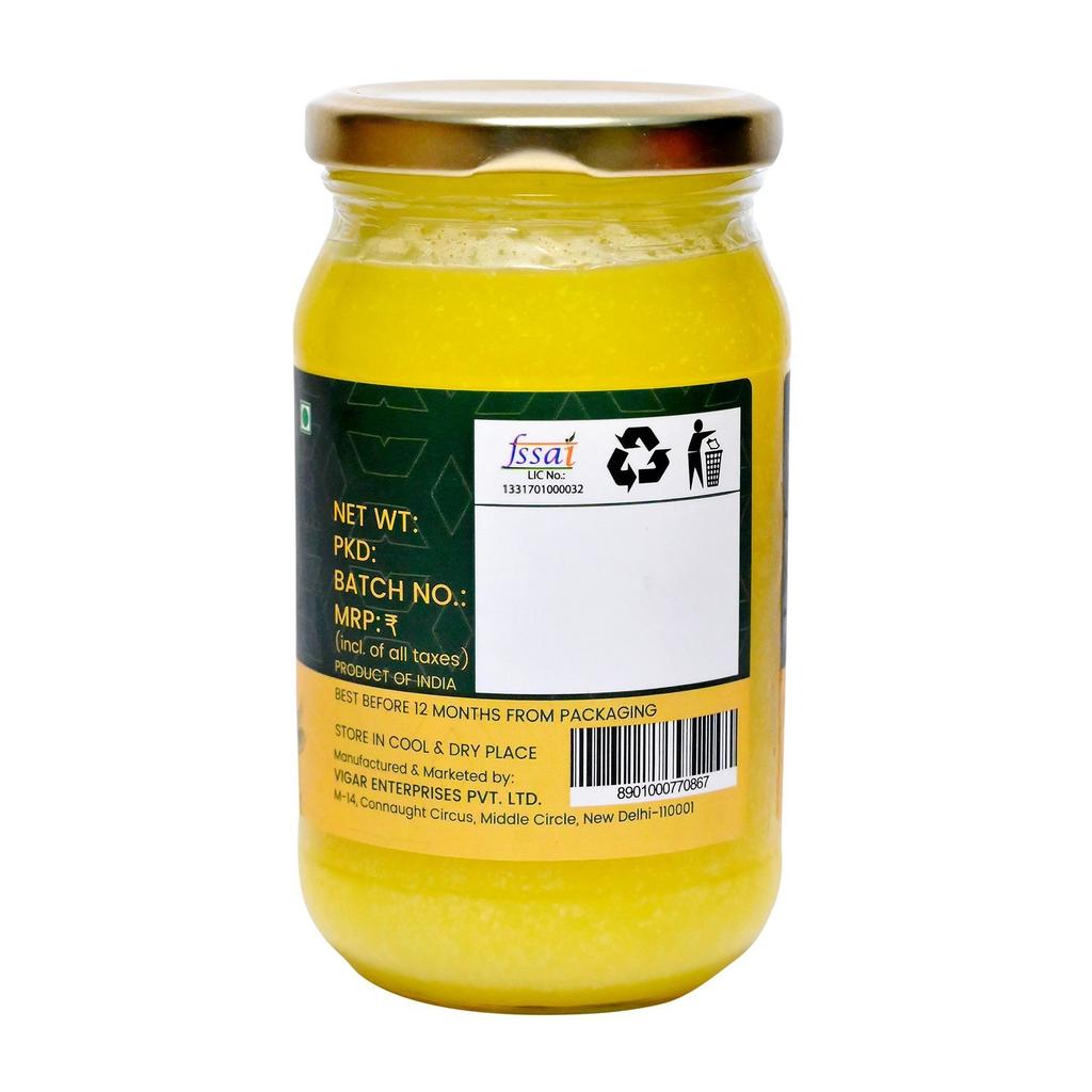 Масло Гхи из молока А2 (350 мл), A2 Gir Cow Ghee,  Organic Soul