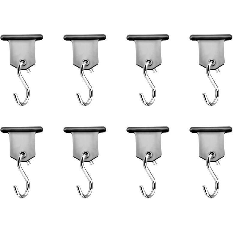 RV Awning Light Holder, Camper Awning Hooks, 8 Pack | Easily Slide Into RV Awning Roller Bar Channel, Each Holder can Support 15 lbs