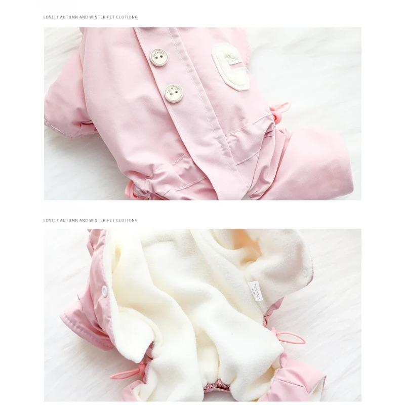 Зимний теплый комбинезон для собак, одежда для животных, куртка, комбинезон для чихуахуа для маленьких и средних собак, комбинезоны