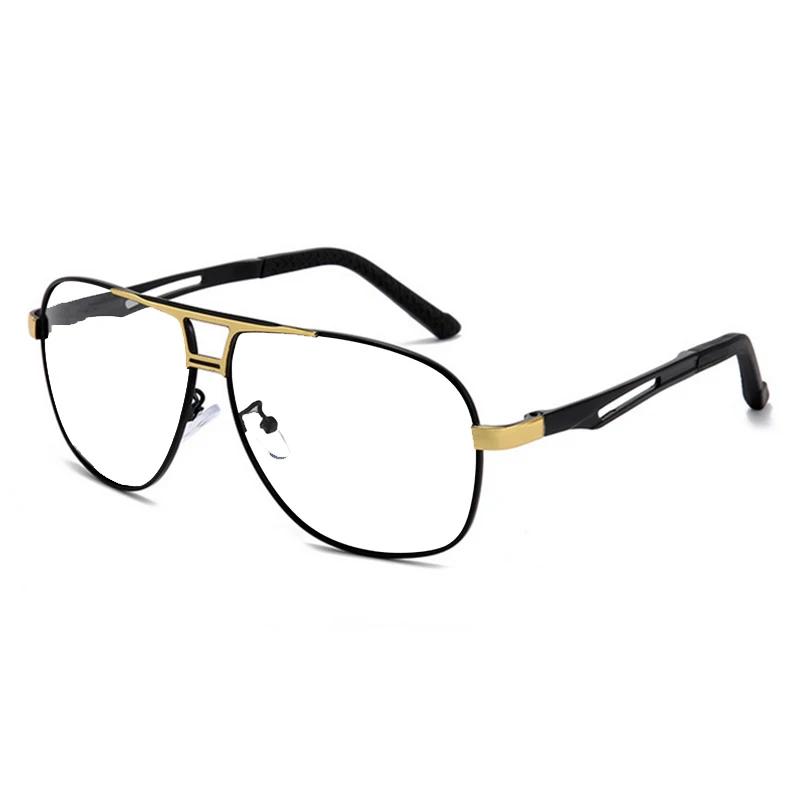 Двойная балочная оправа, квадратные солнцезащитные очки для близорукости, УФ-очки для вождения, мужские очки с диоптриями по рецепту, от 0 до 0,5-0,75 до-6,0