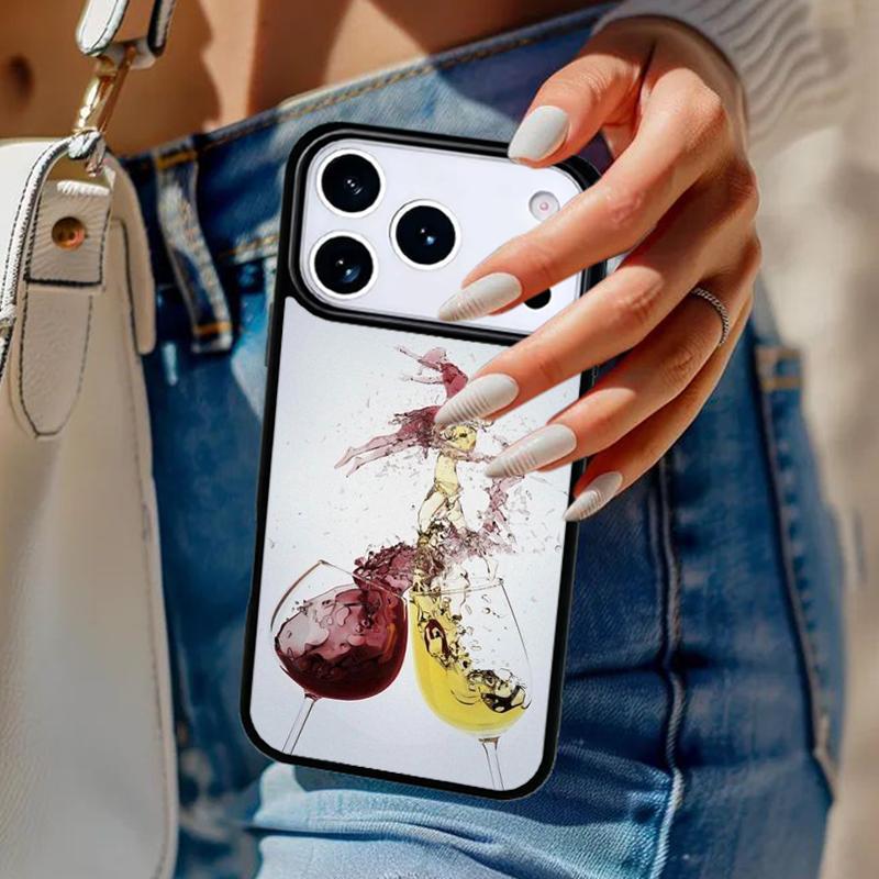 Чехол для телефона 'Пей пиво Красное вино' Для iPhone 17 Air 14 15 13 12 Max Чехол Для Apple 14 15 16 16e 11 Pro Max Plus