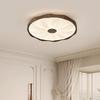 Medieval French Walnut & Cream Ceiling Lamp for Living Room & Bedroom - Retro Style, Full Spectrum Eye Protection