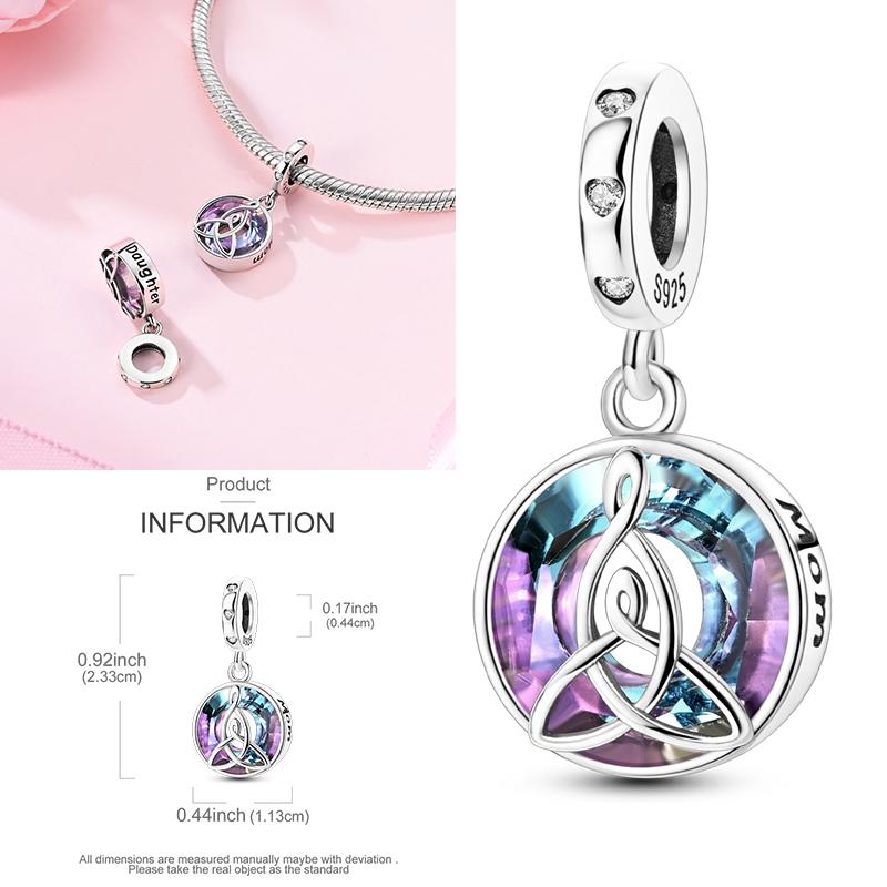 Charms Plata De Ley 925 Devil's Eye Infinity Eternal Symbol Dragonfly Positioning Buckle Charms Fit Women DIY Jewelry