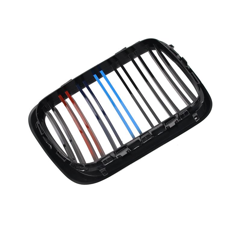 2-piece double-line style front grille for BMW E36 LCI 1997-1999 M3 double-bar upper grille