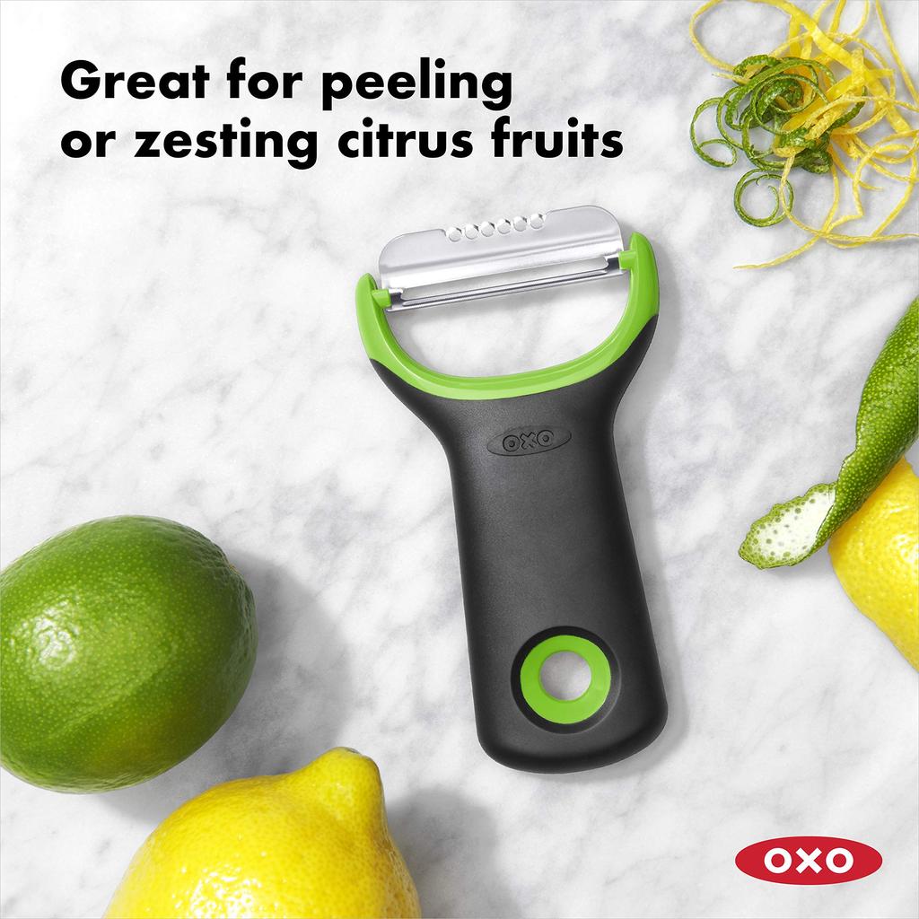 OXO Peeler Citrus Peeler Mini Stainless Steel Can Also Be Used As a Zester