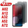 4 шт., антишпионское закаленное стекло для Samsung Galaxy A02 A12 A22 A32 A42 A52 A72 A22s A52s 5G, защитная пленка для экрана, конфиденциальная стеклянная пленка