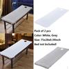 2pc Beauty Salon Massage Bed Mattress with Face Hole Grey+White