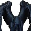 Minimalist Angel Decoration Covering Face Figurine Matte Black 3D Printed Sculpture Sitting Entrance Hall Decorative Melancholic with Detailed