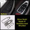Car Dashboard Air AC Vent / Window Lift / Head Light Lamp Cover Trim Accessories For BMW X1 F48 2016 -  / X2 F39 2018 -