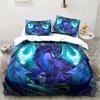 Magic World Dragon Bedding Set Boys Girls Twin Queen Size Duvet Cover Pillowcase Bed Kids Adult Fashion Home Textileextile