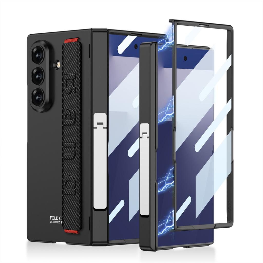 Подходит для чехла для мобильного телефона Samsung Z Fold7 Магнитная адсорбция Шарнир Центральный вал Оболочка Мембрана Боковой кронштейн Fold7 Защитный чехол с ремешком на запястье