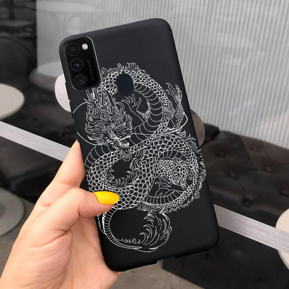 Чехол для Samsung M21 6,4 дюйма Мягкий силикон Сердечко TPU Чехол для Samsung Galaxy M21 M 21 SM-M215F M215 Задняя панель телефона Funda