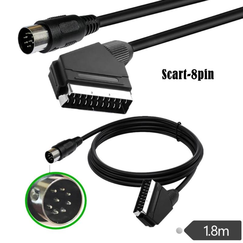 SCART 8Pin RGBs AV Sound Video Cable Flexible PVC Jackets Construction For Stable Transmission