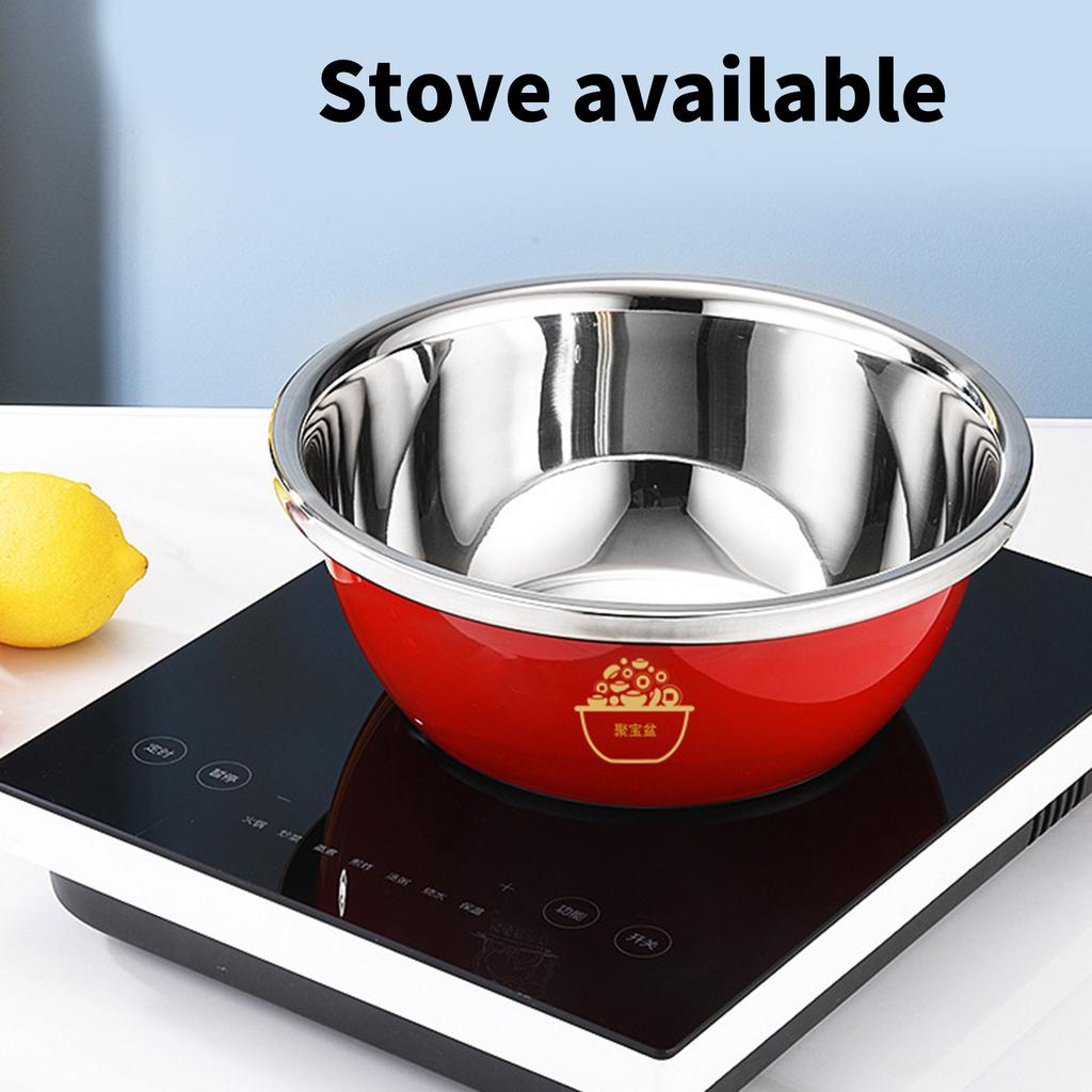 Многофункциональный таз из нержавеющей стали с утолщенной конструкцией, миска для слива продуктов с крышкой для эффективного использования на кухне