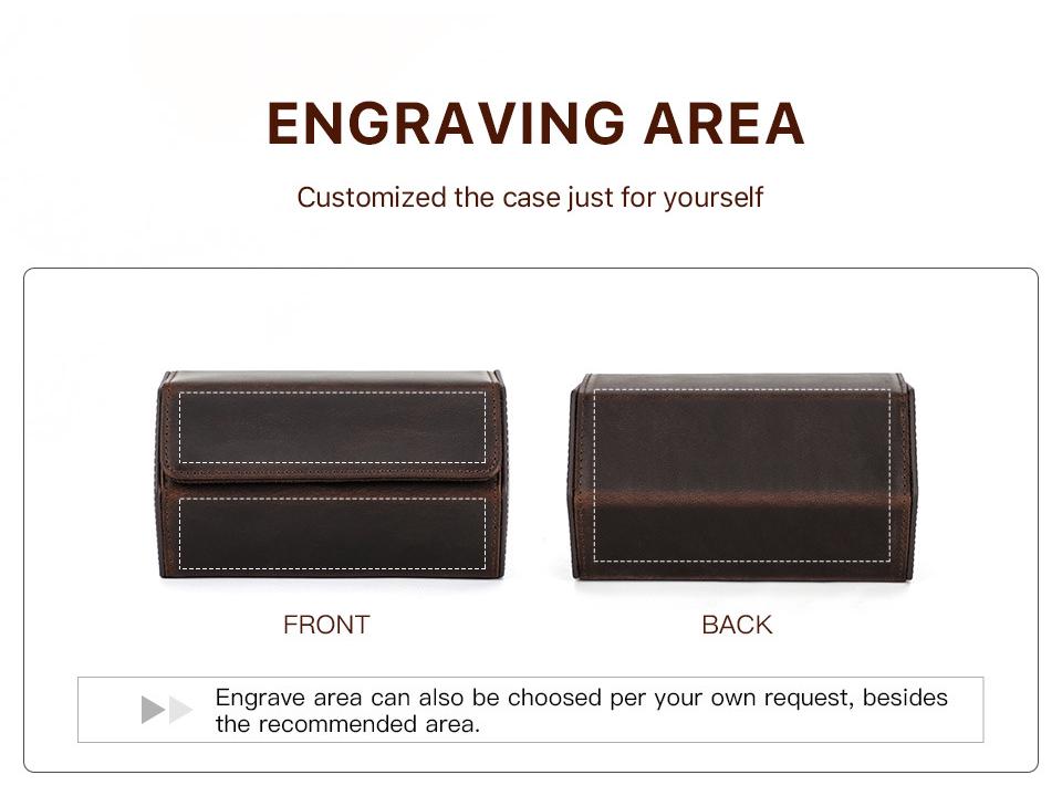 Винтажная коробка для хранения наручных часов из кожи Crazy Horse - Портативный дорожный чехол из натуральной кожи для пар