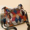 Пэчворк Сумка через плечо Контрастные цвета Высококачественная Сумка Женская сумка Дизайнерская Роскошная Сумка Кроссбоди Женская Сумка-мессенджер Тоут CLE