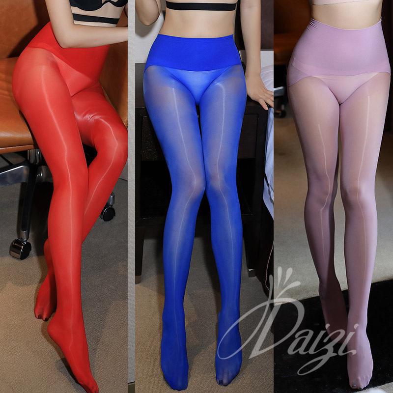 Ultra-Thin 360° Seamless High-Waist Slimming Pantyhose - Sexy Hip-Lifting 8D Flash Glossy Tights