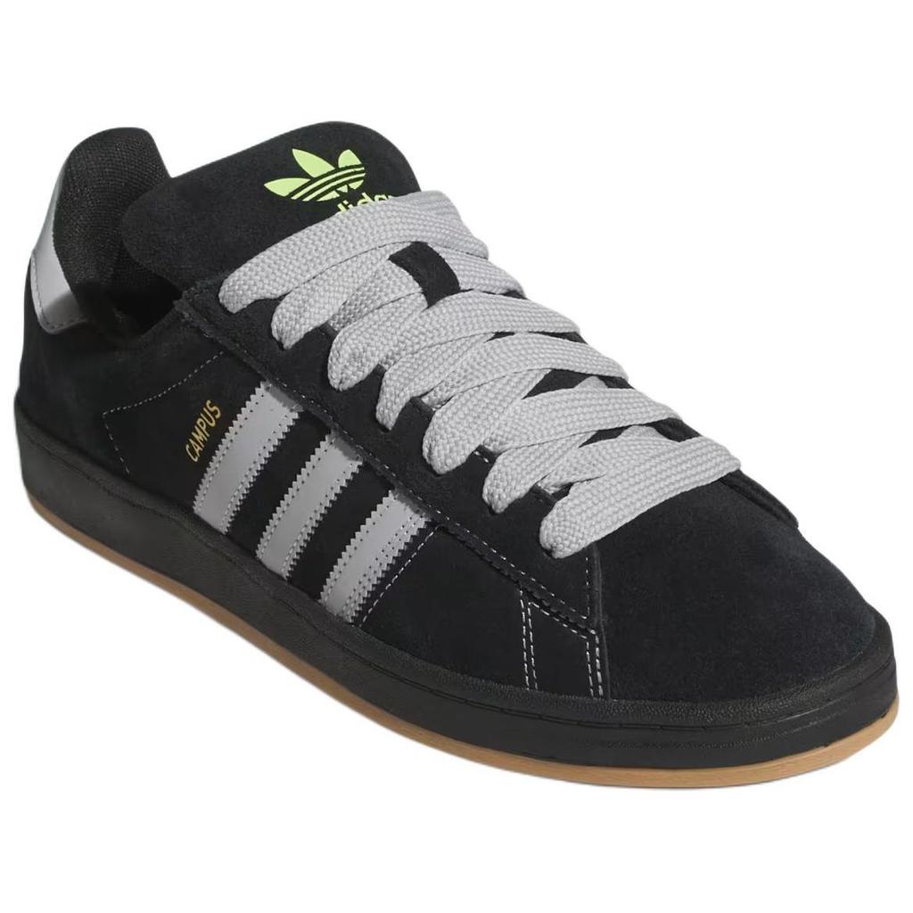 adidas Originals Campus 90-е Нескользящие Устойчивые к истиранию Низкие Скейтбордические кроссовки Унисекс Черные JP8206