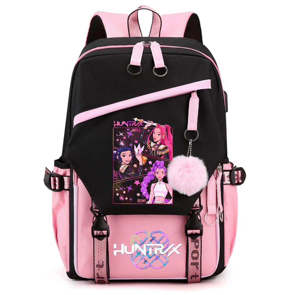 Anime Demon Hunters Printed Large Capacity Backpack for Teenger Student Girl Boy Schoolbag Bookbag Women Waterproof Travel Bag Gift