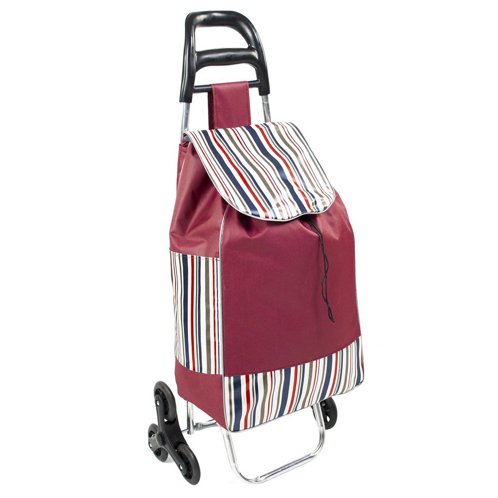 Shopping bag, shopping trolley, on wheels, foldable, strong, solid, waterproof