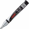 Liquid Chalk Marker - Uni-Ball PWE-5M - Silver - 6 Units - Tip 1.8-2.5 Mm
