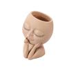 Face Planter Pots Head Planter Face Flower Pot Head Planter for Indoor Outdoor Plants with Drainage