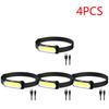 2-10PCS USB LED Headlamp 3 Modes Flashlight Waterproof Head Light Adjustable Headband for Camping Fishing Running Biking