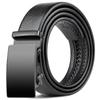 Мужской ремень из натуральной кожи, деловой, с автоматической пряжкой, двухслойный, из коровьей кожи, модный, для молодых мужчин