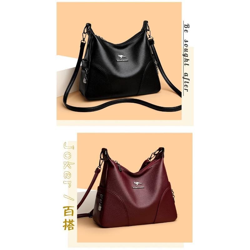 Простая женская сумка для матери среднего возраста через плечо, модная мягкая сумка-полумесяц из искусственной кожи с косой ручкой