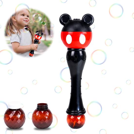 Bubble Machine with Light Music for Kids Automatic Bubble Blower Maker Toy Bubble Stick Easter Basket Stuffers Birthday Gifts for Boys Girls