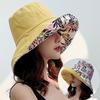 Women's Reversible Summer Sun Hat - Trendy Korean & Japanese Style with Large Brim for Beach Outings and Sun Protection