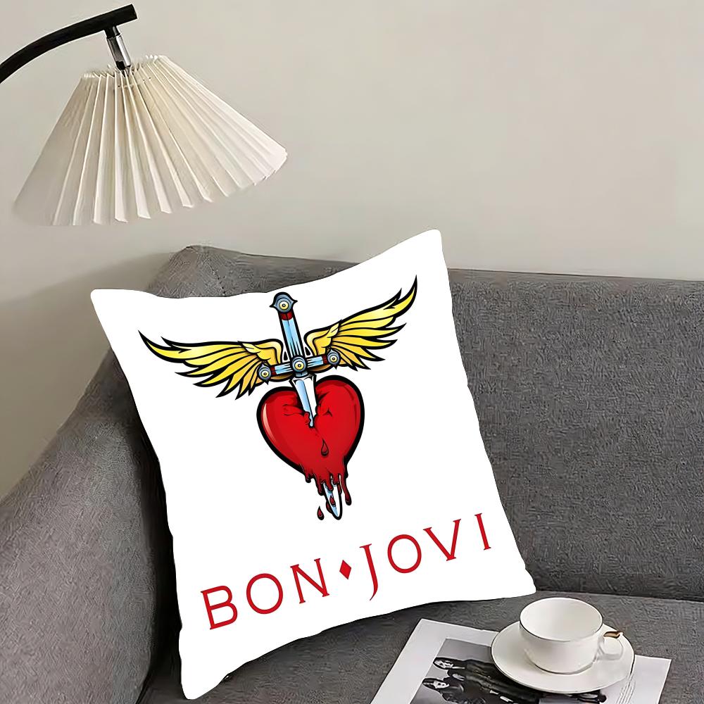B-Bon Jovis Band Наволочка для подушки-подушки Ультрамягкая, приятная для кожи ткань Облачный комфорт и скрытая молния