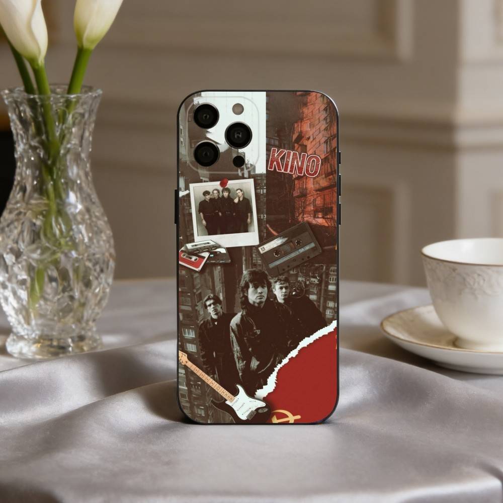 R-Russia Rock B-Band Viktor Tsoi K-Kino Phone Case For iPhone 17,16,15,14,13,12,11 Plus,Pro Max,XS,Soft Silicone Black Cover