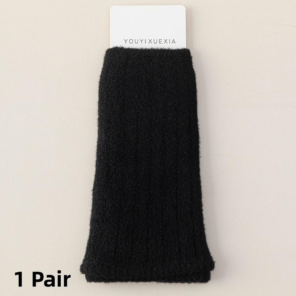 Модные утолщенные женские длинные чулки теплые Y2K зимние носки с ворсом защита ног японский стиль носки для ног подарок