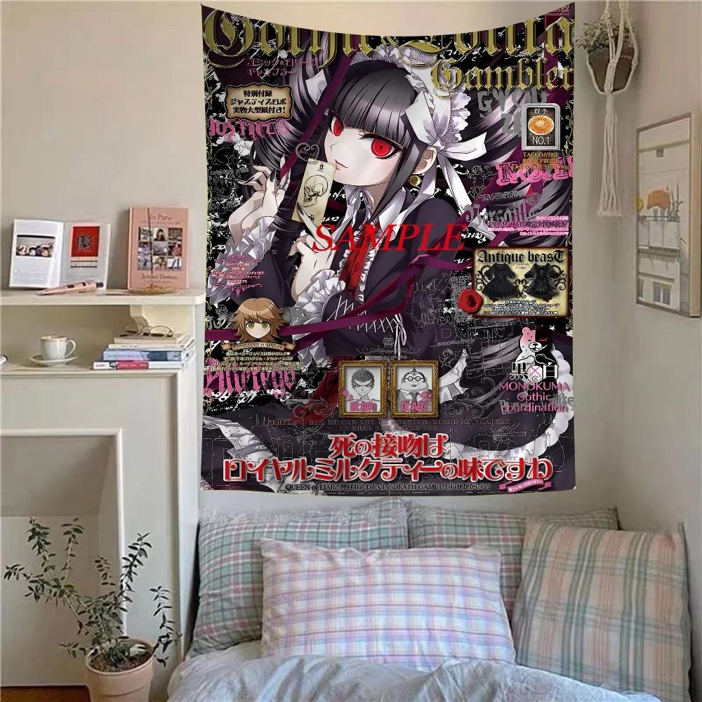Классический аниме DanganNronpa DIY Настенный гобелен для гостиной Дома Общежития Декор Настенное искусство Декор Настенные подвесные листы