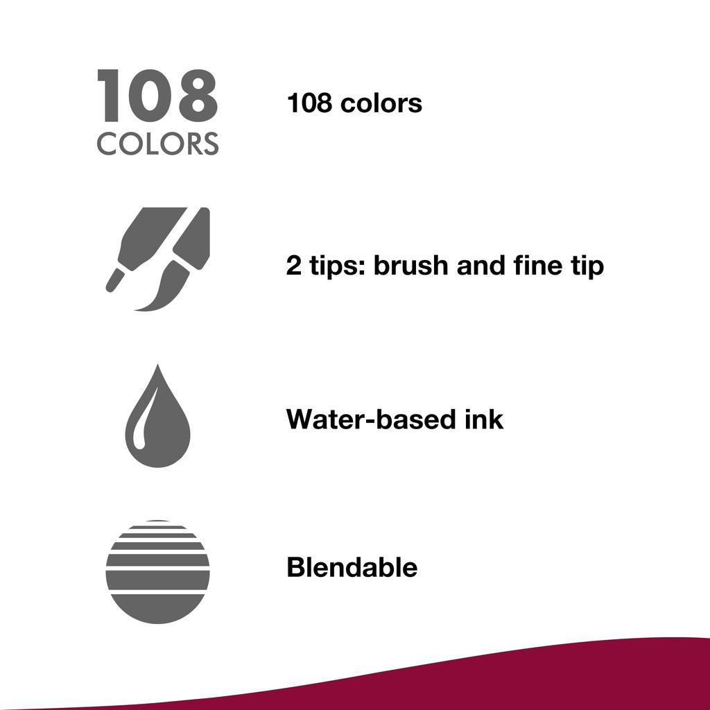 Tombow Graphic Marker Dual Brush Pen ABT 569 Water-Based (AB-T569)