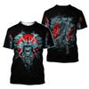 Summer Vintage Japanese Samurai T Shirt Men Cotton Casual Short Sleeve Tops O-Neck Oversized Men's Clothing Punk Streetwear 6xl